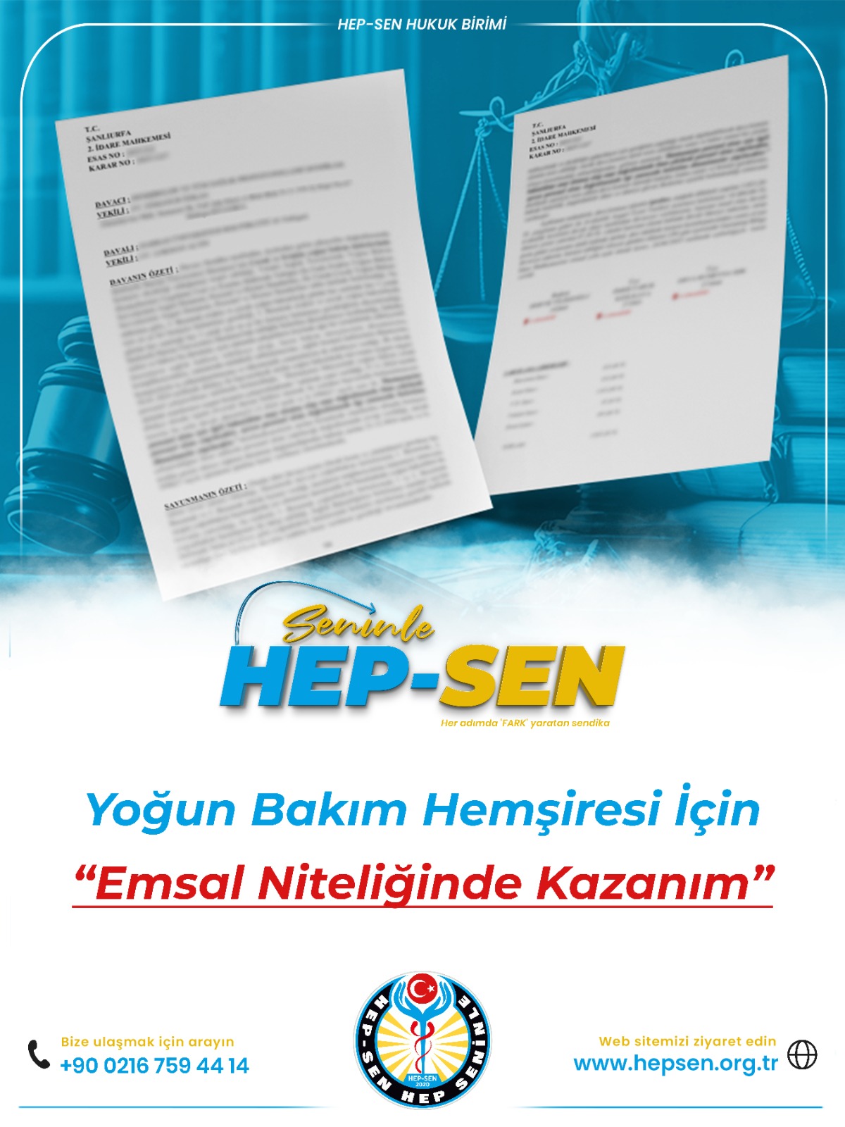 Yoğun Bakım Hemşiresi İçin Emsal Karar: HEP-SEN’den Kritik Kazanım